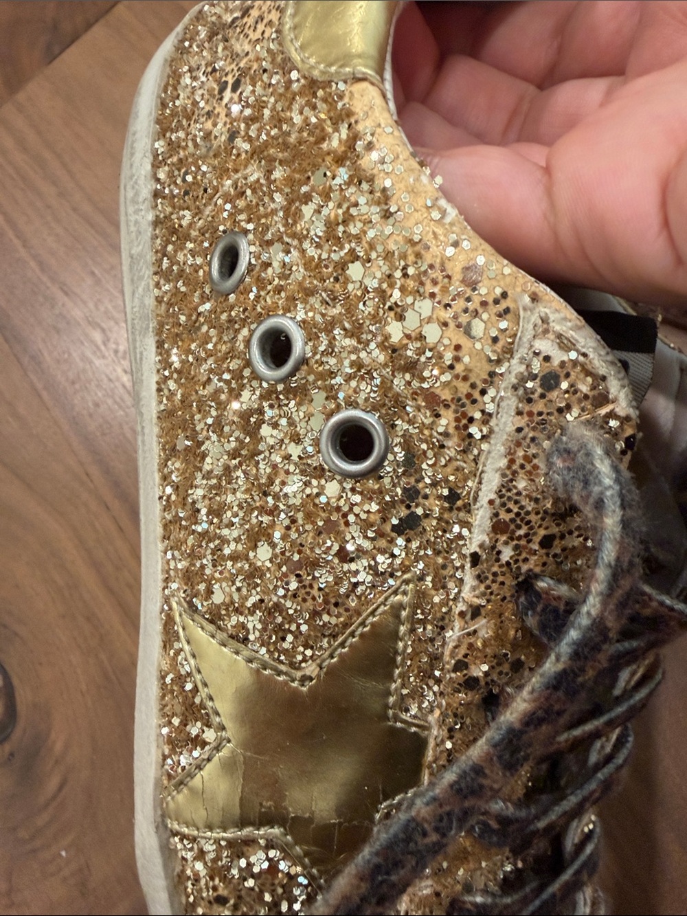 Golden Goose Gold Glitter Superstar - Picture 10 of 11
